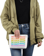 Therapist Appreciation Gift Do Your Notes Makeup Bag Rainbow Therapist Cosmetic Bag LGBTQ Therapist Gift (Do Your Notes M) - Image 5