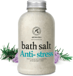 De-Stress Bath Salt 21.16 Oz W/Natural Rosemary & Juniper Oils - Natural Bath Sea Salts 600G - Best for Good Sleep - Relaxing - Calming - Body Care - Beauty - Aromatherapy - Image 2