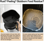 Air Fryer Parchment Paper Liners, 100 Pcs Disposable Papers Liner for 2-3QT Air Fryer Baking, 7 Inch Safe and Non-Stick Unbleache Steamer Liner for Microwave, Oven, Steaming Basket - Image 7