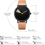 Creative Ladies Watche Ultra-Thin Leather Strap Fashion Quartz Minimalist Women Watch Waterproof Reloj De Mujer - Image 3