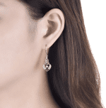 Women Earrings,925 Sterling Silver Irish Celtic Claddagh Love Heart Drop & Dangle Leverback Earrings with 5A Cubic Zirconia - Image 5