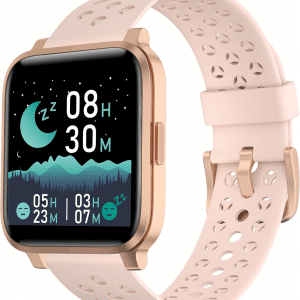 Smart Watch, Fitness Tracker, TFT LCD Screen Smartwatch with Heart Rate and Sleep Monitor, IP67 Waterproof Activity Tracker with Pedometer, for Android and Ios (Pink)