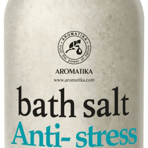 De-Stress Bath Salt 21.16 Oz W/Natural Rosemary & Juniper Oils - Natural Bath Sea Salts 600G - Best for Good Sleep - Relaxing - Calming - Body Care - Beauty - Aromatherapy