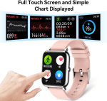 Smart Watches for Women 1.4 Touch Screen Smart Watch Fitness Tracker with Heart Rate Blood Pressure IP68 Waterproof Smartwatch for Android Ios Phones Activity Tracker with Step Counter Runing Watch - Image 5