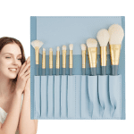 Makeup Brush Set 10X | Soft Bristles Professional Kosmetik Brushes for Face & Eyes | Wood Handle Travel Makeup Brush Set | Beauty Tools for Women'S Makeup Application | Foundation, Eyeshadow - Image 8