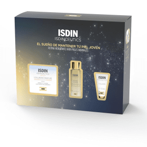 ISDIN ISDINCEUTICS Hyaluronic Moisture Weihnachtsset 50 Ml + Mini Essential Cleansing 27 Ml + Mini K-Ox Eyes 4 Ml, Feuchtigkeitsspendende Routine Für Normale Haut