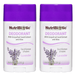 Deodorant, Lavender, 2.6 Oz Stick Twin Pack | with Witch Hazel, Grapefruit Seed Extract, Aloe & Lavender Oil | Vegan & Free of Aluminum, Paraben, Phthalates, Gluten, Gmo'S & Fragrance