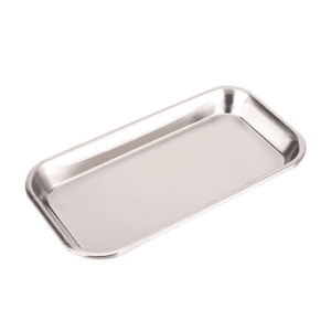 1PC Stainless Steel Cosmetic Storage Tray Tattoo Equipment Tray Dental Tray Fake Nail Tray Tool Nail Display Stand