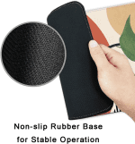 Mouse Pad with Stitched Edge, Premium-Textured Mouse Mat, Non-Slip Rubber Base Mousepad for Laptop, Computer & PC,9.5×7.9 Inches,Modern Abstract - Image 4