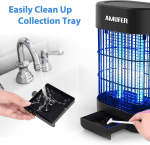 Bug Zapper Indoor,Electric Mosquito Zapper with 20W UV Light,4400V Powerful Electric Shock Mosquito Trap, Fly Zapper(Black) - Image 4