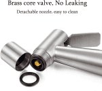 Handheld Bidet Sprayer for Toilet,  Baby Cloth Diaper Sprayer Bidet for Toilet Stainless Steel Brushed Nickel Bathroom Hand Held Shattaf Shower Wall&Toilet Mount (Bidet Sprayer Head Only) - Image 5