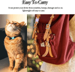 Protective Case Compatible for Airtag GPS Tracker, Fit for Dog Cat Collar Accessories Pet Loop Holder, Silicone Protective Case for Air Tag Lightweight Soft anti Scratch anti Lost(Black 1Pack) - Image 5