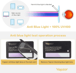 Blue Light Blocking Glasses for Women Men anti Eye Strain Computer Gaming Glasses Blue Light Filter Eyeglasses - Image 4