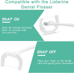 Ultraclean Access Flosser Refill Heads, Effective Plaque Removal for Proper Oral Care & Hygiene, Durable Flosser Refill Heads, PFAS Free, 80Ct - Image 4