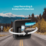 Dash Cam A400, Gray, Front and Rear 2K QHD, 2" LCD, Built in Wifi, Parking Monitor, 145° Wide-Angle FOV, WDR Night Vision, Ios/Android Mobile App - Image 6