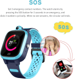 Smart Watch for Kids GPS 4G Wifi LBS Tracker Real Time Position HD Touch Screen SOS Video Call Video Chat Message Disable in Class Waterproof Compatible Android and Ios for Boys Girls - Image 5