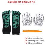 Foot Massage Acupressure Socks & Gloves Physiotherapy Massage Relieve Tired Feet Reflexology Socks Foot Point Socks Health Care - Image 11
