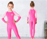 Youth Girls Boys One Piece Water Sports Sun Protection Rash Guard UPF 50+ Long Sleeves Full Suit Swimsuit Wetsuit - Image 3