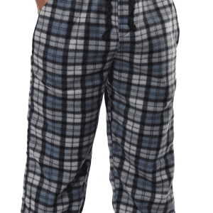 Mens Fleece Pajama Pants - Plaid Mens Pajama Bottoms - Mens Lounge Pants with Pockets (S - 3X)