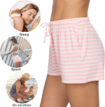 Pajama Shorts Womens Lounge Short Sleep Shorts Pajama Bottoms - Image 3