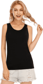Basic Tank Tops for Women Undershirts Tanks Top Lightweight Camis Tank Tops 4-Pack - Image 2