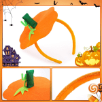 Halloween Pumpkin Headband Halloween Costume Pumpkin Headwear - Image 5