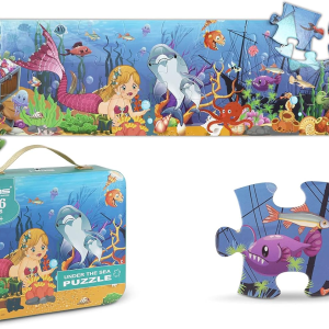 Kids Puzzles for Age 3-8, 36 Piece Mermaid Floor Puzzle Children Puzzles for Boys and Girls and Educational Toys Jigsaw Puzzles Raising Children Recognition & Memory Skill Practice