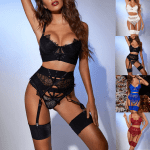 2025 Lace Exotic Sets Sexy Sensual Lingerie Women'S Hot Erotic Underwear Bra and Panty Garter Set Porn Costumes Sexi Babydolls - Image 2