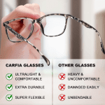 Stylish Blue Light Blocking Glasses - Lightweight Eyeglasses Filter Blue Ray Computer Game Glasses W/Case - Image 5