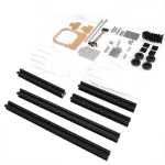 ITX Test Bench Computer Case PC Test Bench, ITX Computer Open Air Case Bracket Aluminum DIY Bare Frame, ATX Case Open Air Computer Case ITX Motherboard Test Bench-Black - Image 9