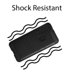 For Straight Talk SAMSUNG Galaxy A11/ Samsung Galaxy A11, Slim Metallic Brushed Design Shock-Resistant Cover Case (Black) - Image 2