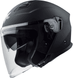 Helmets Unisex Adult Open Face Powersports Helmets, Matte Black, Large US
