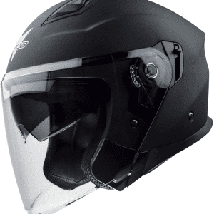 Helmets Unisex Adult Open Face Powersports Helmets, Matte Black, Large US