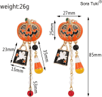 Gold Statement Earrings - Silver, Big, Chunky, Geometric Rectangle, Large, Thick - 12 Colorful Options - Image 3