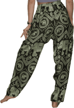 Elephant Harem Pants for Women S-4XL plus Yoga Boho Beach Lounge Pjs - Image 5