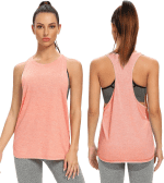 Workout Tank Tops for Women Running Muscle Tanks Sleeveless Loose Fit Gym Yoga Sport Shirts 3-5 Pack - Image 4