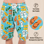 Pajama Shorts for Men, Men'S Pajama Bottoms, Sleepwear, Summer, Boating, Beach (Flip Flops, Large) - Image 5