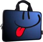Smile 14 15 15.4 15.6 Inch Laptop Handle Bag Computer Protect Case Pouch Holder Notebook Sleeve Neoprene Cover Soft Carring Travel Case for Dell Lenovo Toshiba HP Chromebook ASUS Acer ICB-05