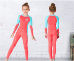 Youth Girls Boys One Piece Water Sports Sun Protection Rash Guard UPF 50+ Long Sleeves Full Suit Swimsuit Wetsuit - Image 5