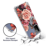 Phone Design for Samsung Galaxy A72 Case, Clear Flexible Soft Rubber Slim TPU Cover, Purple Flower - Image 5