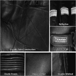 Men'S Premium Winter Motorcycle Reflective Glovessheep Leather Thinsulate Gauntlet Style for Street Cruiser Biker - Image 3