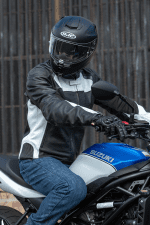 Men'S Maruchi Armored Cowhide Leather Sport Riding Jacket with Removable Quilted Vest Liner - Image 6