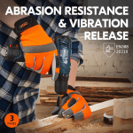 3Pairs Safety Work Gloves,Builder Gloves,Gardening Gloves,Light Duty Mechanic Gloves(Size S,3Colors,Sl7584) - Image 3