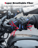 Motorcycle Gloves for Men/Women, Touchscreen Dirt Bike Gloves with Shell, Anti-Slip for Motorbike, Riding, Racing, Cycling, Dirt Bike, ATV, UTV, Motocross, BMX, Hiking - Image 4