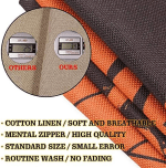 Halloween Decoration, Set of 4 Halloween Pillow Covers 18 X 18 Inch Spirder Web Jack-O-Lantern Cushion Covers for Halloween (Inserts Are Not Include) - Image 4