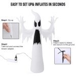 Tall Halloween Inflatable Scary Spooky Ghost (A2) - Image 5