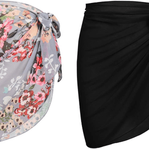 Womens Swimsuit Sarong Wraps Skirt Beach Cover up for Womens Bathing Suit Bikini Cover Ups Swimwear