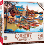 550 Piece Jigsaw Puzzle for Adults, Family, or Kids - Peaceful Easy Evening - 18"X24"