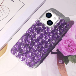 Compatible with Iphone 14 Case for Women Girls 3D Glitter Sparkle Bling Case Luxury Shiny Crystal Rhinestone Diamond Bumper Clear Gems Cute Glitter Case for Iphone 14，Purple - Image 3