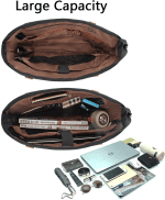 Woman Laptop Tote Bag,Usb Teacher Bag Large Work Bag Purse Fits 17.3 in Laptop,Lightweight Waterproof Computer Shoulder/Messenger Bag(Ablack) - Image 5